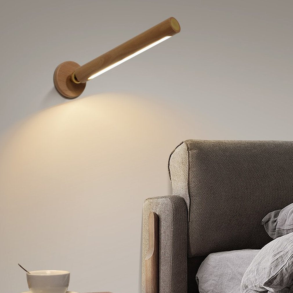 360° Rotating Wooden Light